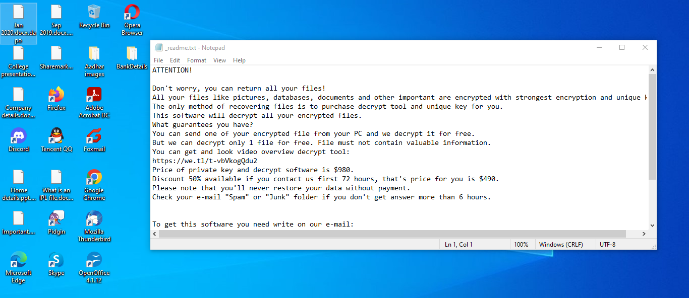 What is Dapo Ransomware ?