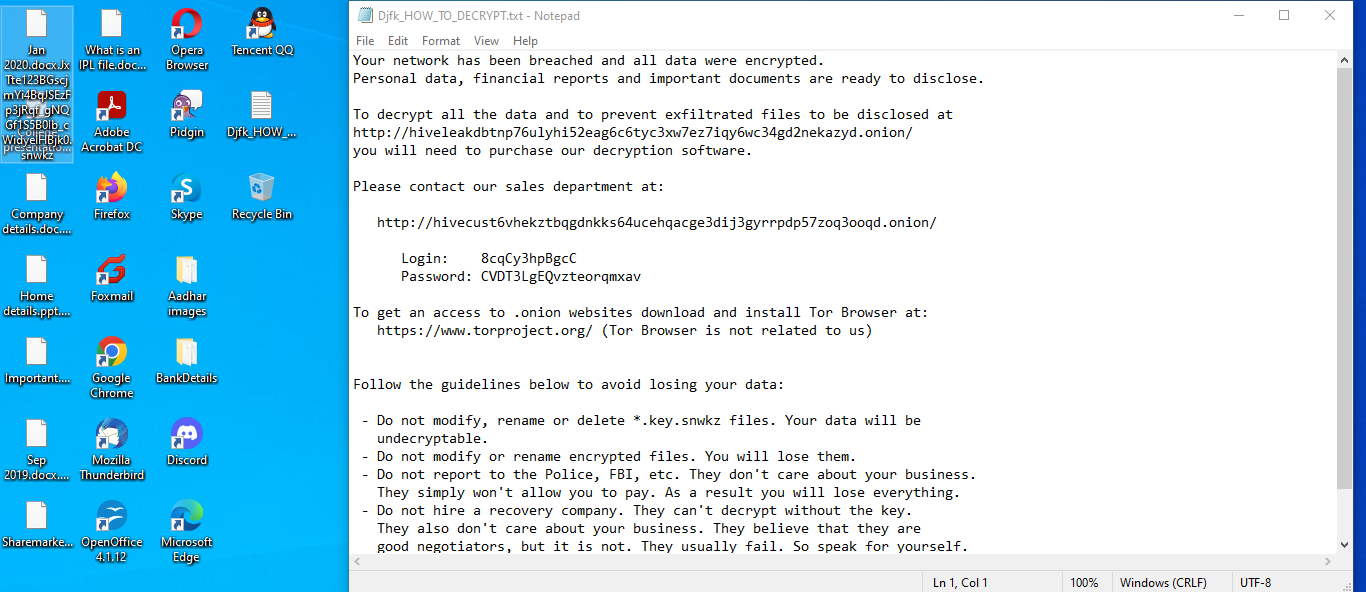 What is Snwkz Ransomware ?